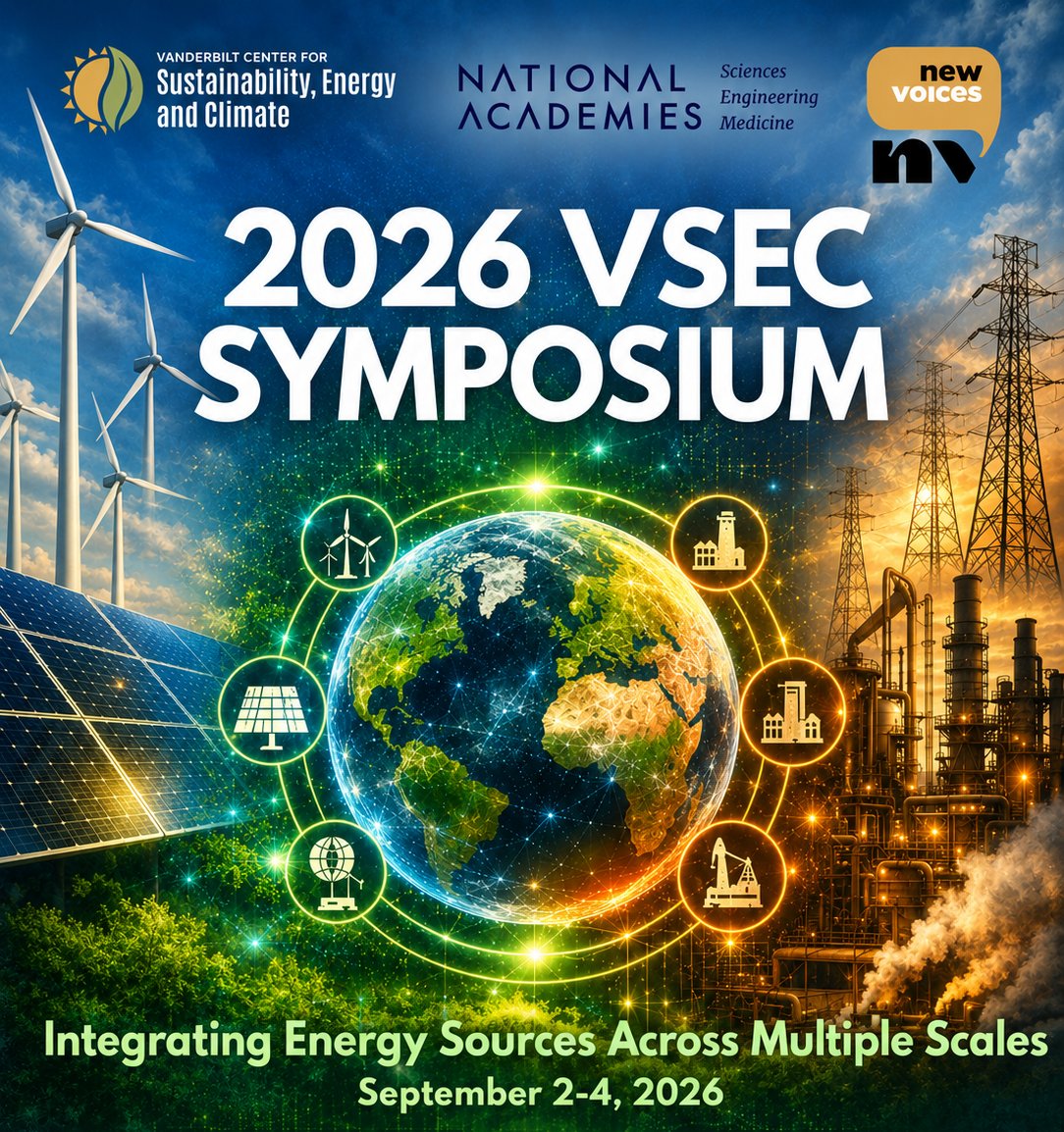 VSECvanderbilt's tweet photo. 🌎 The VSEC 2026 Symposium Starts Tomorrow! ⚡️
The excitement is building! We’re thrilled to welcome researchers, students, industry leaders, and sustainability and energy experts to the VSEC 2026 Symposium, beginning tomorrow, September 2–4 at the Holiday Inn-Vanderbilt. https://t.co/p6CCDd15eO