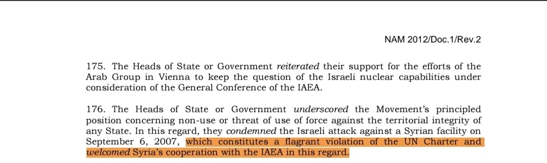 chalavyishmael's tweet photo. In 2007, Israeli jets flew deep into Syria and destroyed a facility that Bashar al-Assad insisted had “nothing to do with nuclear,” prompting IAEA chief Mohammed ElBaradei to slam Israel for bombing the site instead of giving its intelligence to international inspectors.

Five years later, the 120-member Non-Aligned Movement condemned the strike as a “flagrant violation of the UN Charter” and praised Syria’s cooperation with the IAEA, even as Assad’s regime continued concealing what it had built.

Now, 19 years after the strike, the IAEA has closed the investigation and confirmed that Israel destroyed an undeclared nuclear reactor, that Syria was secretly manufacturing fuel for it, and that approximately 73 metric tons of uranium metal remained at a connected facility, including 55 tons already made into fuel rods.

Had Israel waited for the world to agree, Syria’s reactor could have become operational before inspectors uncovered it, and seven years after the raid, the ruins of the reactor site itself fell into the hands of ISIS.

Iran is no different. Jihadists must not obtain nuclear weapons. It's that simple.