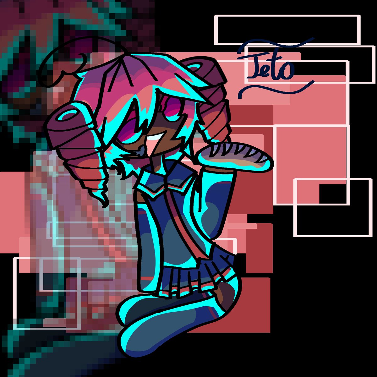 Nerix241's tweet photo. Teto art in my old artstyle #vocaloidfanart #Vocaloid #Teto https://t.co/sFgg07ccyO