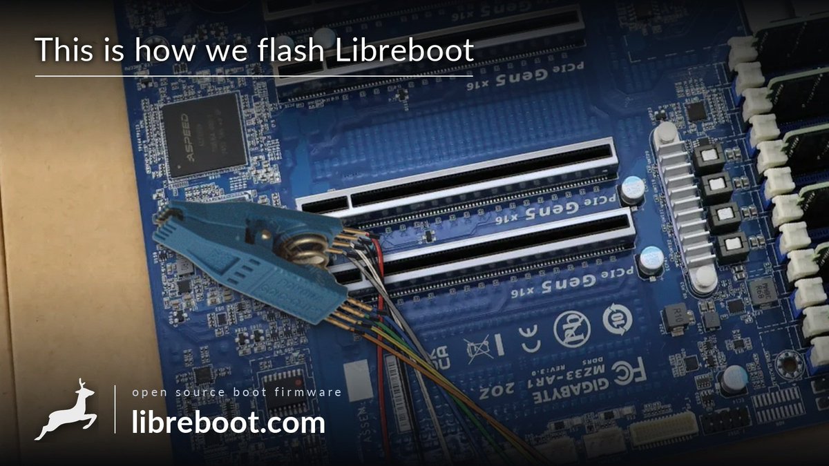Libreboot_com's tweet photo. ⚡ Every Libreboot machine starts here.
A clip, eight wires, and a flash chip that stops taking orders from a vendor blob. 🔓 https://t.co/K7vEXEi921