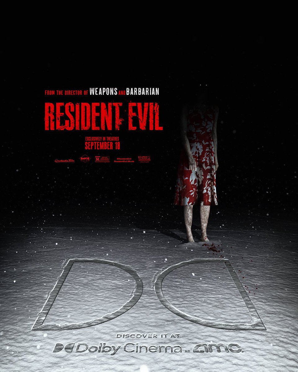 DiscussingFilm's tweet photo. New poster for Zach Cregger's ‘RESIDENT EVIL’.

In theaters on September 18. https://t.co/0zpN6lZuRG