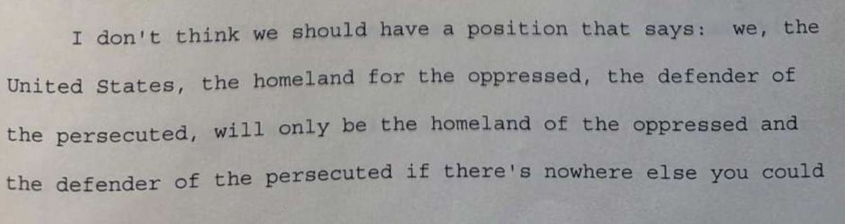 AttyCollins's tweet photo. The late Representative Barney Frank's position on third country deportations. (From an IIRAIRA markup session 10/12/95) https://t.co/goBKC6RNHk