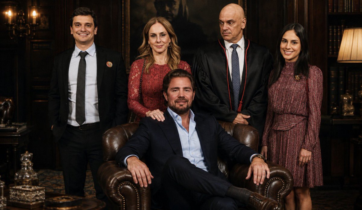 DCanelloni's tweet photo. Moraes edita o contrato milionário da própria mulher, os filhos mamam cartão de R$300 mil cada no Master, e o Vorcaro ainda implora proteção da PF e da PGR pra ele. Isso não é Judiciário, é máfia de toga. Capisce? #BancoMaster #Moraes #STF #Vorcaro" https://t.co/v2dDea3SQ2