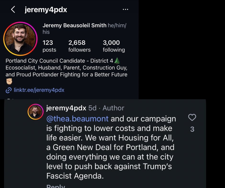 oregoncitizen_'s tweet photo. Jeremy is running for PDX city Council  District 4. When you see the words “housing for ALL” and “Green New Deal” it is the language of the DSA. That is the platform of the DSA . Don’t be deceived ➡️DSA platform https://t.co/5ygRUsuGew https://t.co/NySjnGOXNJ