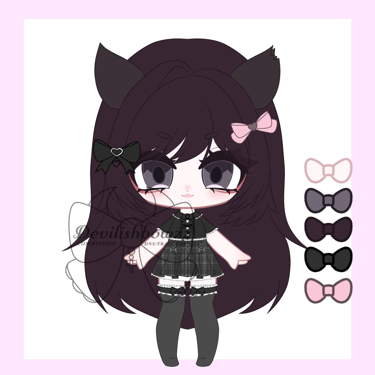 deviorii's tweet photo. Hai!! Would anyone be interested in a chibi like this? it would cost 8$! if you are, add my discord! its devilishbowzz! https://t.co/bRQd3lHbhV