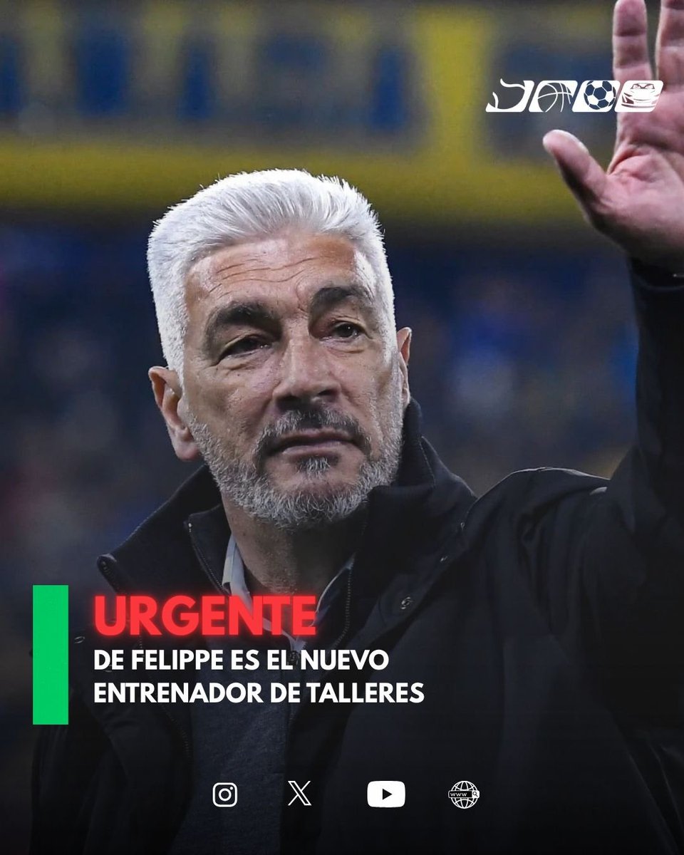 Todo_enjuego's tweet photo. EL REEMPLAZO DE SAMPAOLI 🚨

🗣️Omar de Felippe es el nuevo entrenador de #Talleres tras la renuncia de Sampaoli. 

👏🏻 La dirigencia albiazul se movió rápido para conseguir el nuevo técnico en la previa a los dos partidos importantes con #Instituto y #Belgrano. 

😉¿Que te parece? https://t.co/dzaWvwAgX8