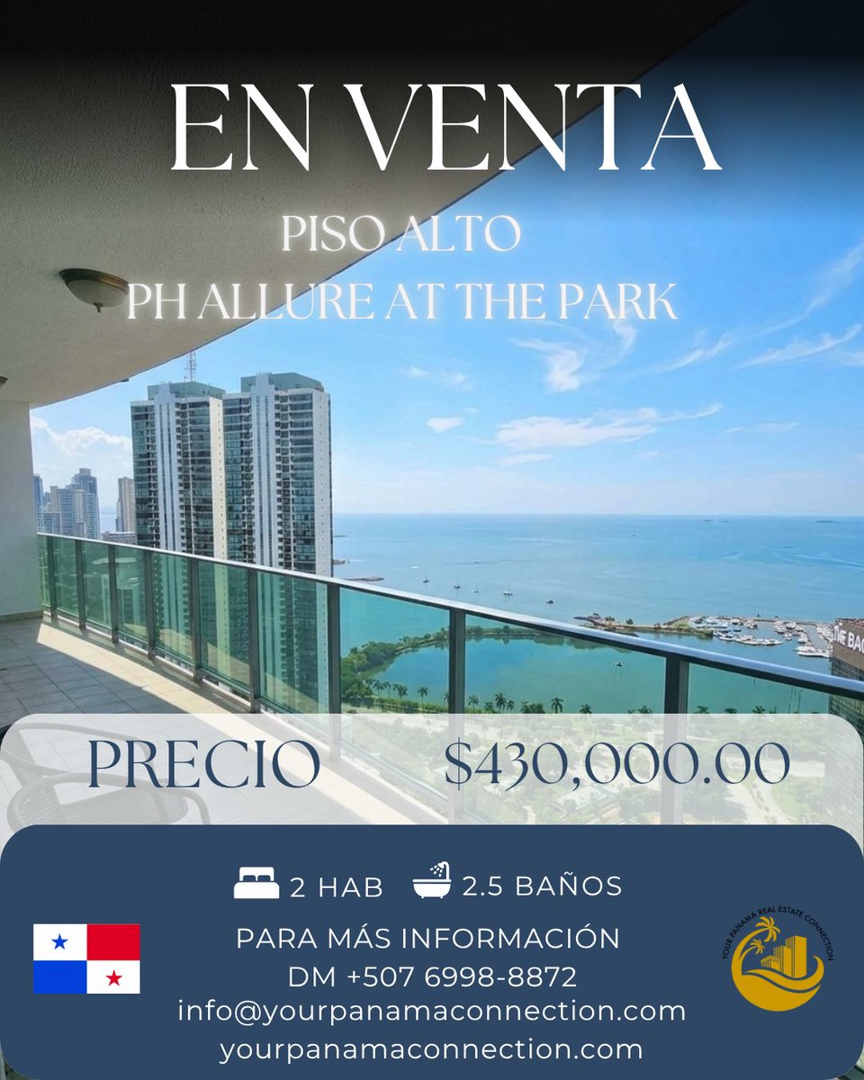 YourPanamaC's tweet photo. Disfruta de la comodidad y vista al mar en este exclusivo apartamento de 2 recámaras, diseñado con amplias ventanas de piso a techo que inundan cada espacio de luz y ventilación natural en el prestigioso PH Allure at the Park. 

Llamar a +507 6998-8872 para agendar su cita! https://t.co/icCXCUw048