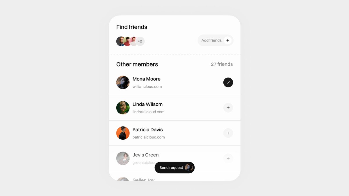AyirPandey's tweet photo. Module to see your friends and add new ones. https://t.co/qiQl5NfCFG
