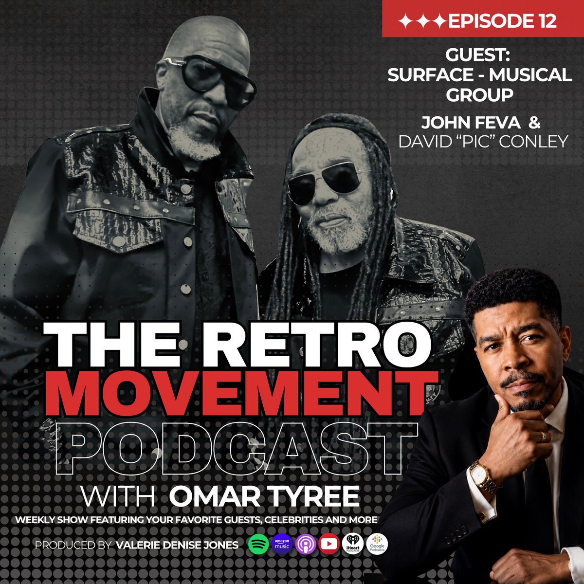 omartyree's tweet photo. HERE’S A #YOUTUBE #SNEAKPEEK OF #JOHNFEVA & #DAVIDPICCONLEY of #RESURFACE on THE #RETRO #MOVEMENT / #Super #Producer @VALERIEDENISEJONES & #Host #OMARTYREE discuss the #1980s Group #SURFACE & their RE-SURFACE with JOHN FEVA / STORY on The RETRO #YouTube #Channel @ HOT LAVA ENT https://t.co/5mOQRvN9Ur