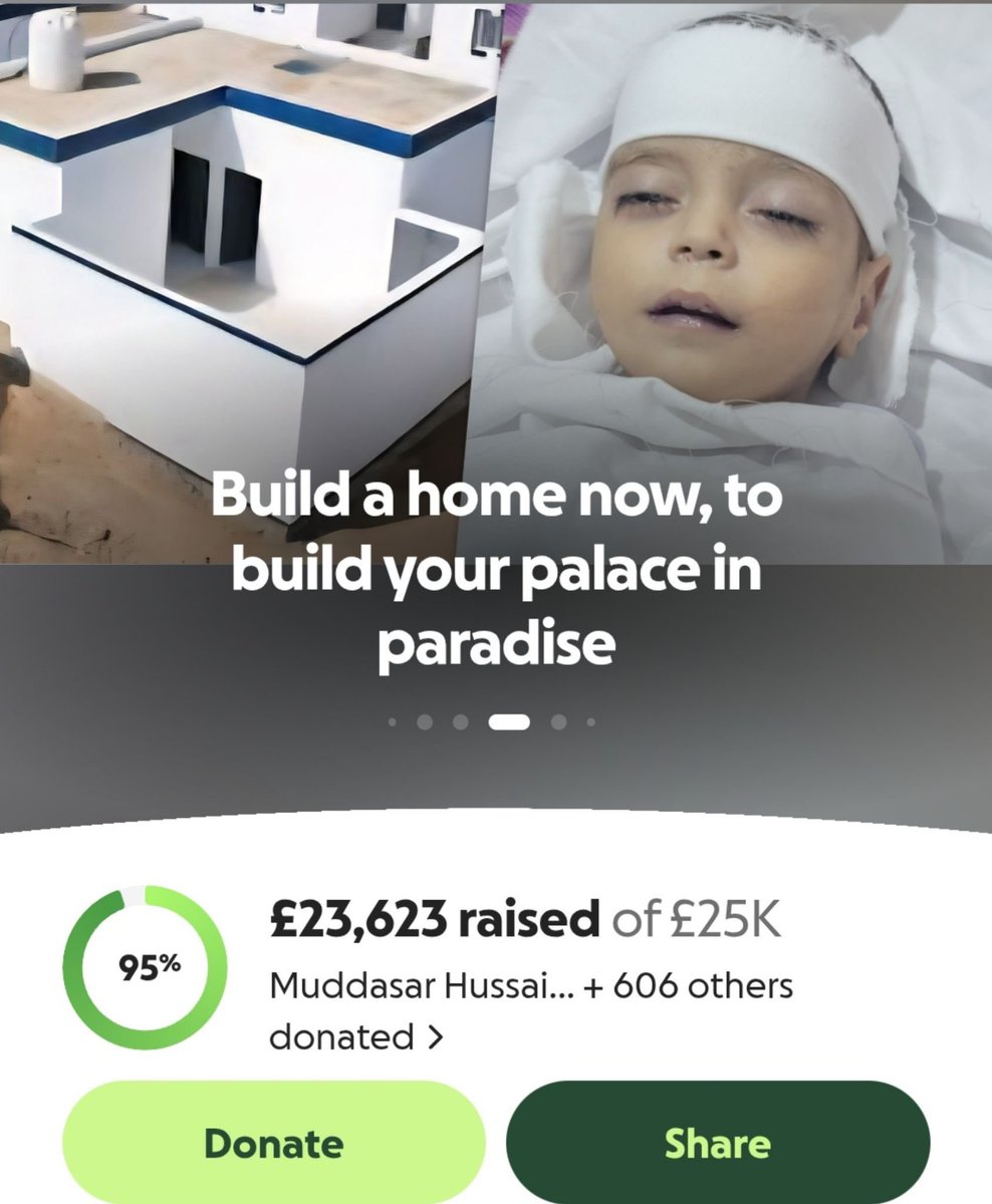 kimo_433's tweet photo. 💔 The campaign began to save Mustafa’s life, but sadly, he passed away before undergoing open-heart surgery.

Today, our goal has become to build a safe home for his family that protects them from homelessness in Yemen. 🏠🇾🇪

🔥 Raised: £23,623 of £25,000
⏳ Only £1,377 remaining!

❤️ Donate now or share the appeal.

🔗 https://t.co/PMVQcHTE9R