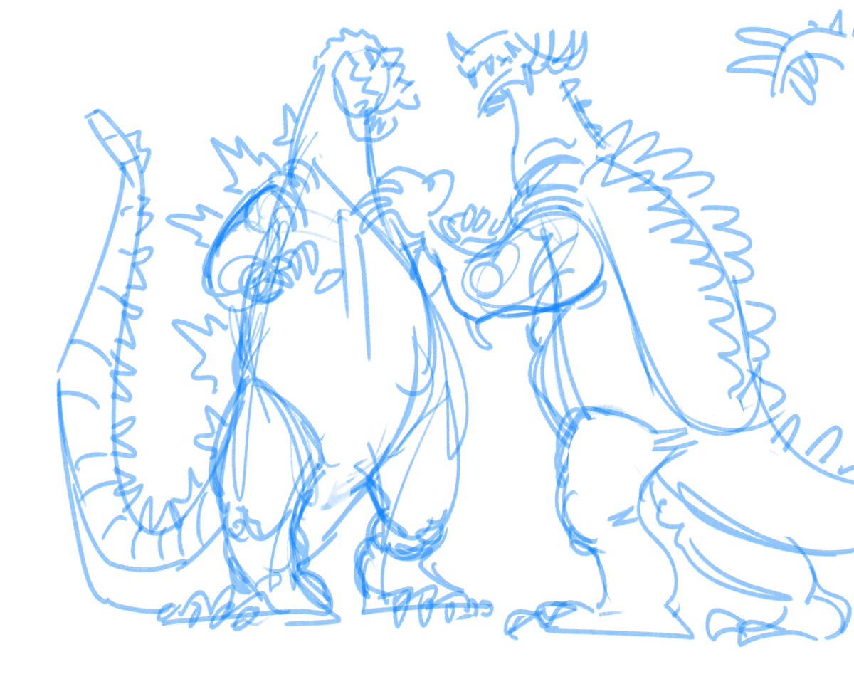 kaijuartist's tweet photo. A loving embrace https://t.co/I191XhvQBg