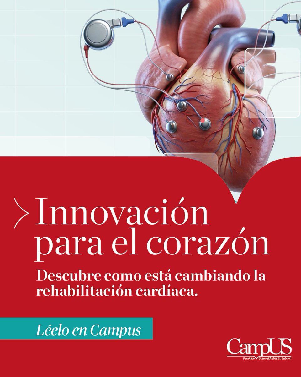 unisabana's tweet photo. Cada corazón tiene un ritmo y  también una forma única de recuperarse. ❤️ Con esa premisa nació Heart Hero, un proyecto de investigación de la Universidad de La Sabana y de la @ClinicaUsabana que combina inteligencia artificial, conocimiento clínico e innovación para hacer de la rehabilitación cardíaca un proceso más personalizado, preciso y centrado en cada paciente.

Porque cuando la tecnología se pone al servicio del cuidado, también puede transformar vidas. 📖Lee la historia completa en la edición de Campus: https://t.co/BITffNxVdw