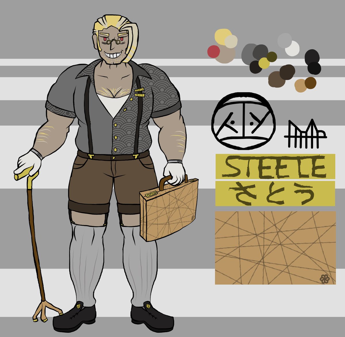 tophatsarefancy's tweet photo. Why not shoot a shot for #drantedesign
I think I've got a guy perfect for the Landlord role.
Steele Satou, my big beloved... bara beefcake. https://t.co/nz6vFGYWLM