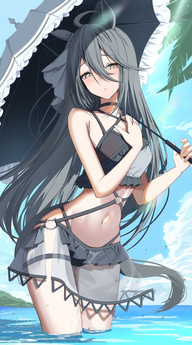 VaMi_exk's tweet photo. #ウマ娘 #umamusumeㅤㅤㅤ 
水着カフェ～～☕️ https://t.co/xdJFyVc4UA