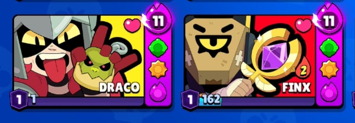 Valentine_Laxy's tweet photo. no me gusta como se ve del todo los nuevos iconos de los brawlers pero, al menos ellos van a estar juntos cada que vaya a seleccionar a un brawler 🧘💛❤️
#drafinx #timerockers #dracoxfinx https://t.co/r9AoUQcYTg