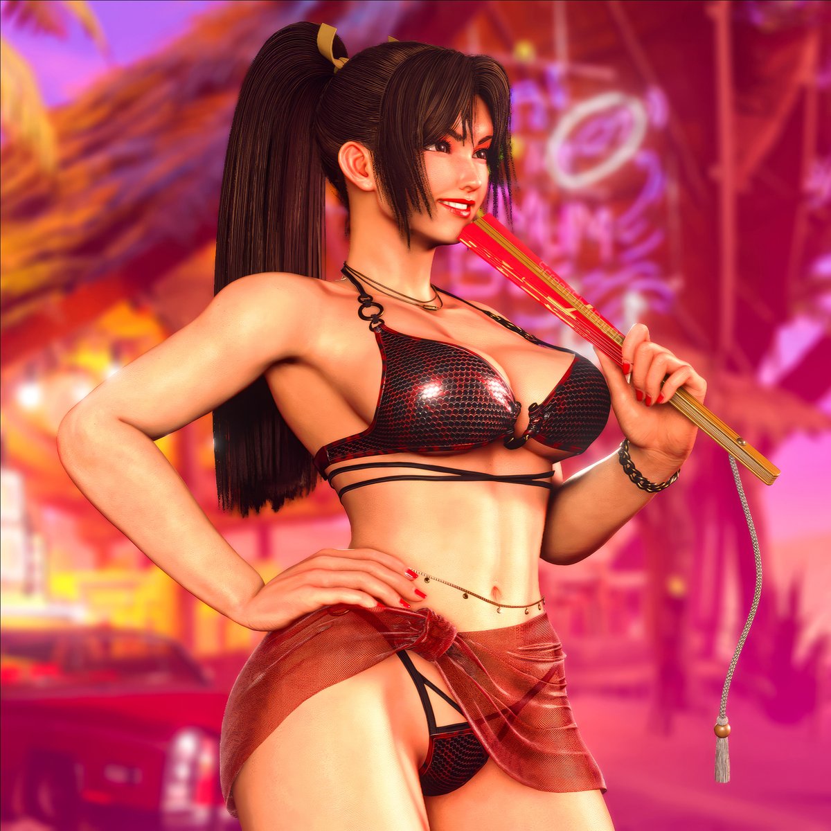 SCBoy1996's tweet photo. #MaiShiranui #不知火舞 #StreetFighter6 #SF6 https://t.co/V8PfDuY3P0