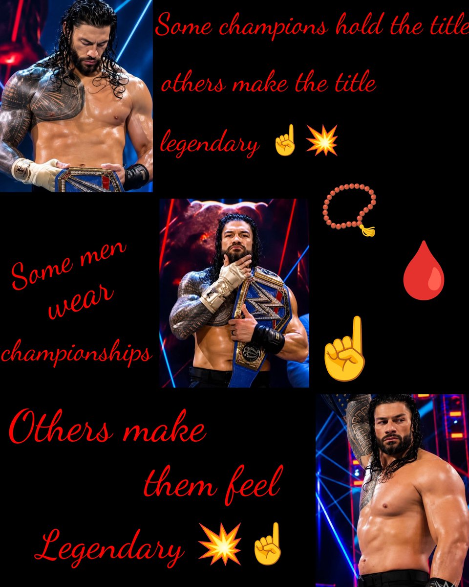 DottiKezlaw's tweet photo. When you carry the gold, you don't need to say much… your presence says everything. 🔥
Some chase greatness. Others become the definition of it.
ACKNOWLEDGE HIM.
#RomanReigns #TheTribalChief #AcknowledgeMe #WWE #UndisputedChampion
@WWERomanReigns https://t.co/65bDszGZWe
