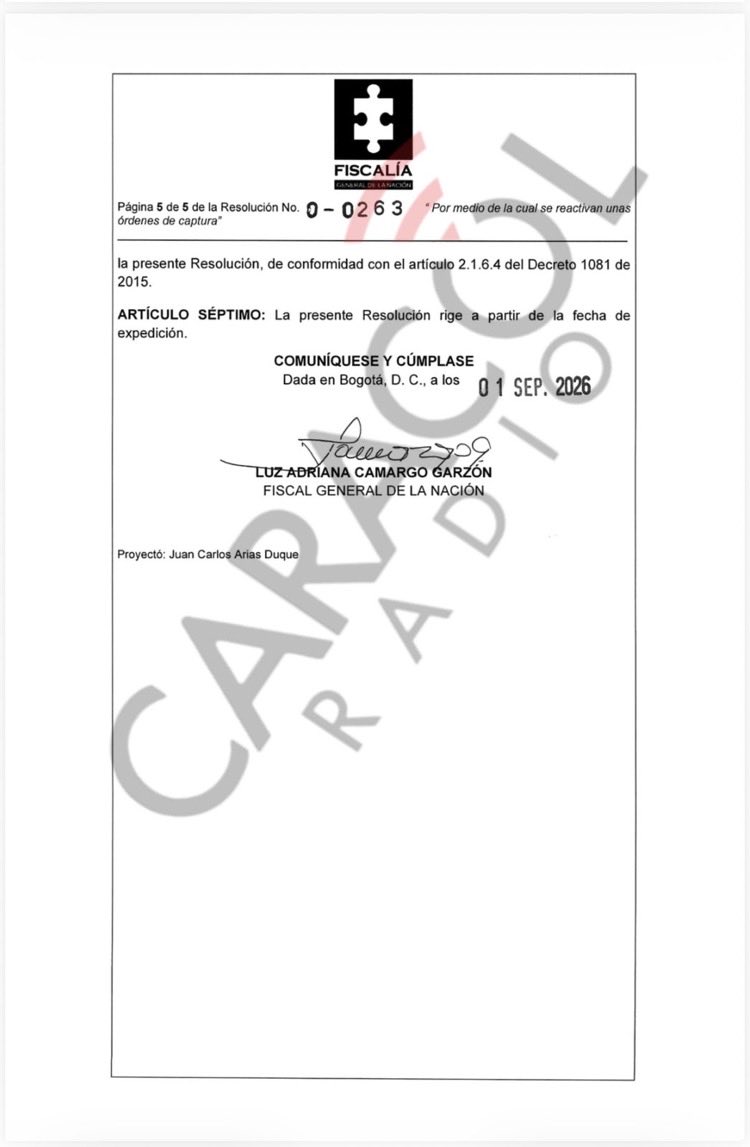 ByViral24's tweet photo. 🔴🇨🇴ATENCIÓN. La @FiscaliaCol reactivó las órdenes de captura de 27 TERRORISTAS que habían sido protegidos por el gobierno de @petrogustavo 

 🚨Se encuentran: ‘Calarcá’, 'Andrey Avendaño', 'John Mechas';  'Walter Mendoza' y 'Leopoldo', entre otros que estaban en el proceso de paz total.