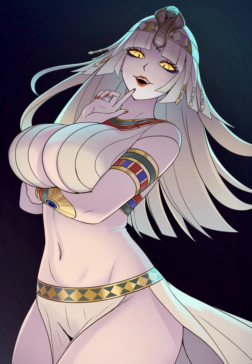 EdMonMondo's tweet photo. The very first SMT Cleopatra I drew 🐍 https://t.co/tj35DVeC11