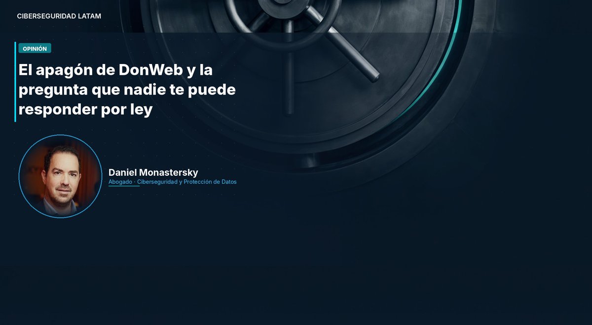 CibersegLATAM's tweet photo. El apagón de DonWeb y la pregunta que nadie te puede responder

El apagón de DonWeb dejó a miles de pymes sin poder operar ni exportar sus datos. El problema no es la falla técnica: en Argentina ninguna ley obliga a una empresa a explicar… ¿Qué opinan?

https://t.co/YTsQ08IGuu https://t.co/cvPxxfEI9A