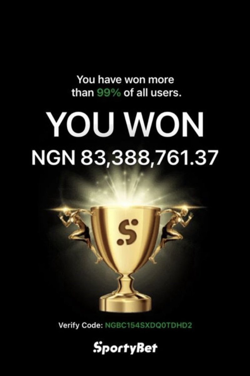 mastertips1516's tweet photo. 83.3m boom💥 💥✅ 

 ✅✅✅✅✅✅✅✅

God is the greatest 💪 ✅💯

Drop Aza for dinner 🍽️ 

Crediting first 200likes and retweets

 N20K each, I'm so excited 🎉💯

You must follow and retweet to participate 💯✅ https://t.co/lHxraEex6v