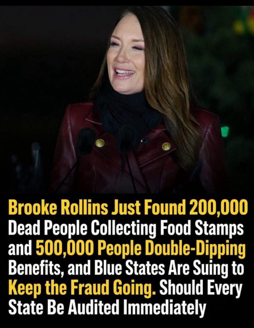 _SmokeyGirl25's tweet photo. Well Well Brooke Rollins Found 200,000
Collecting Food Stamps .
What Say You ? ? https://t.co/sqemZ7zyBr