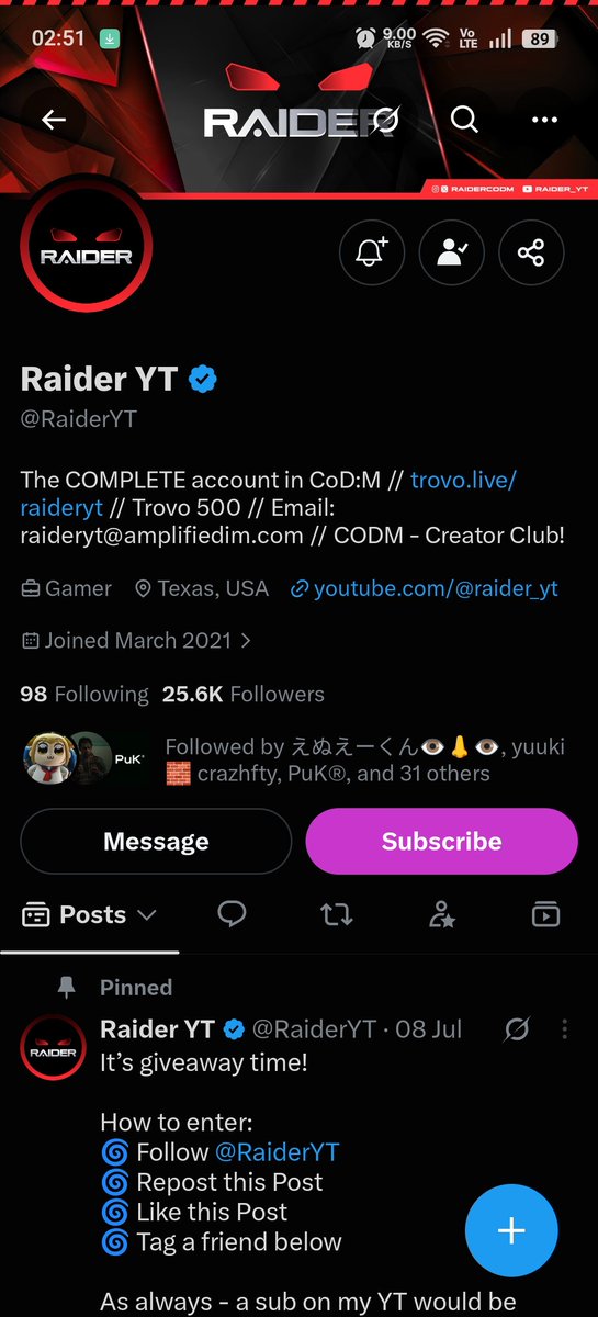 200Eagle's tweet photo. @RaiderYT 1CP🕷️ https://t.co/H6nsggYCCl