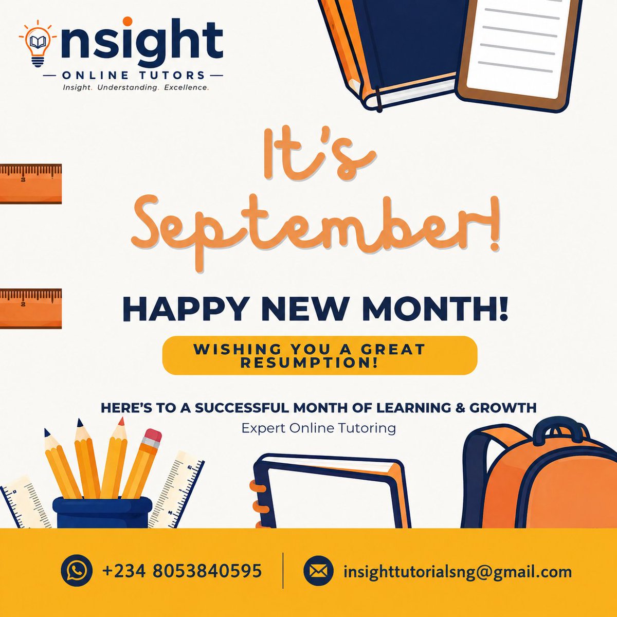Insight_Tutors_'s tweet photo. Another month to inch closer to your academic dreams. 

#HappyNewMonth 
#OnlineLearning https://t.co/llBFHUxxUs