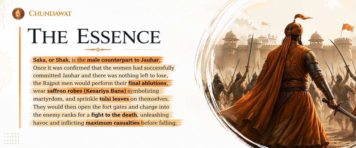 xd_deepak_'s tweet photo. The dumbfck pseudo feminists like Swara Bhaskar who very casually say Johar is such a misogynistic thing a man can do..

They literally never read anything about Johar or have any idea about the brutality those people were facing at that time. Johar was the last devastating act they were left with to protect their dignity and people really don't even know about the “Saka”.

There were men who performed Saka, they wore saffron clothes and went for a final battle against the enemy knowing that they would never return.

It's a suicidal charge. So the people who casually call them cowards, you are literally not even capable of speaking about their sacrifices for their land.