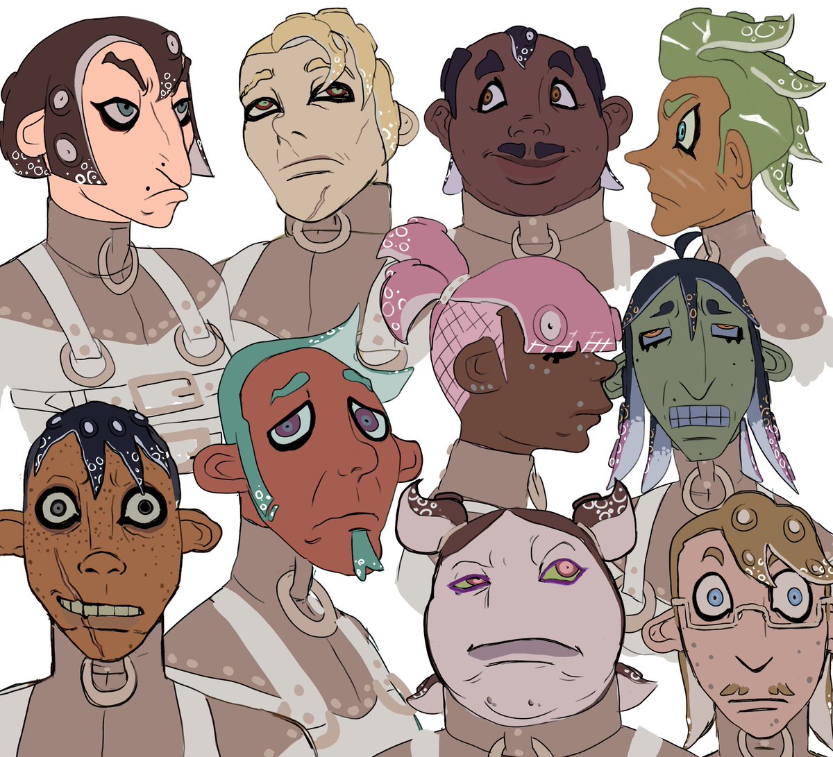 Dm0n_H0gg's tweet photo. Bunch of octolings https://t.co/LQ51TIubik