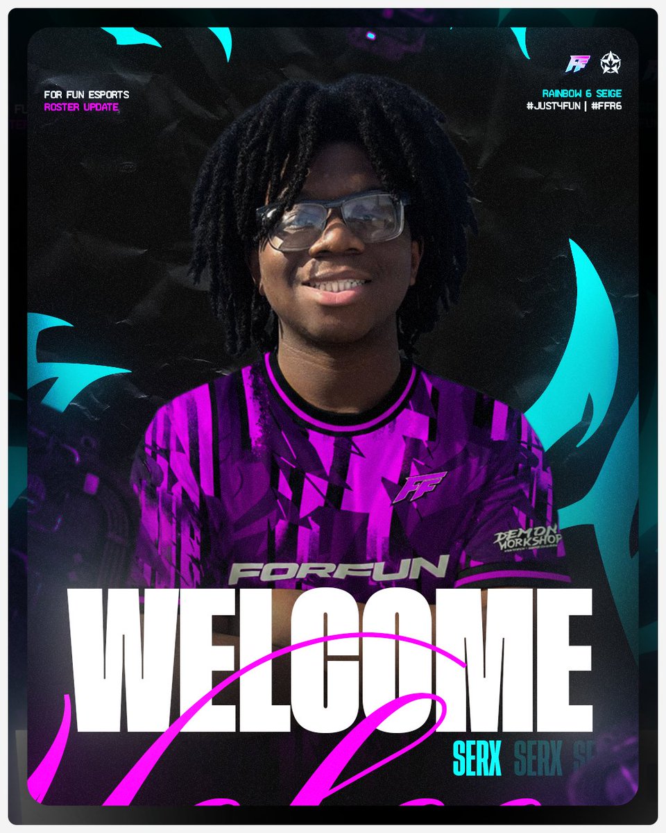 FFunEsports's tweet photo. Things just got a little more fun 😏

Welcome @SerxR6 to For Fun R6! 

#Just4Fun | #FFR6 https://t.co/z40GNYDUsI