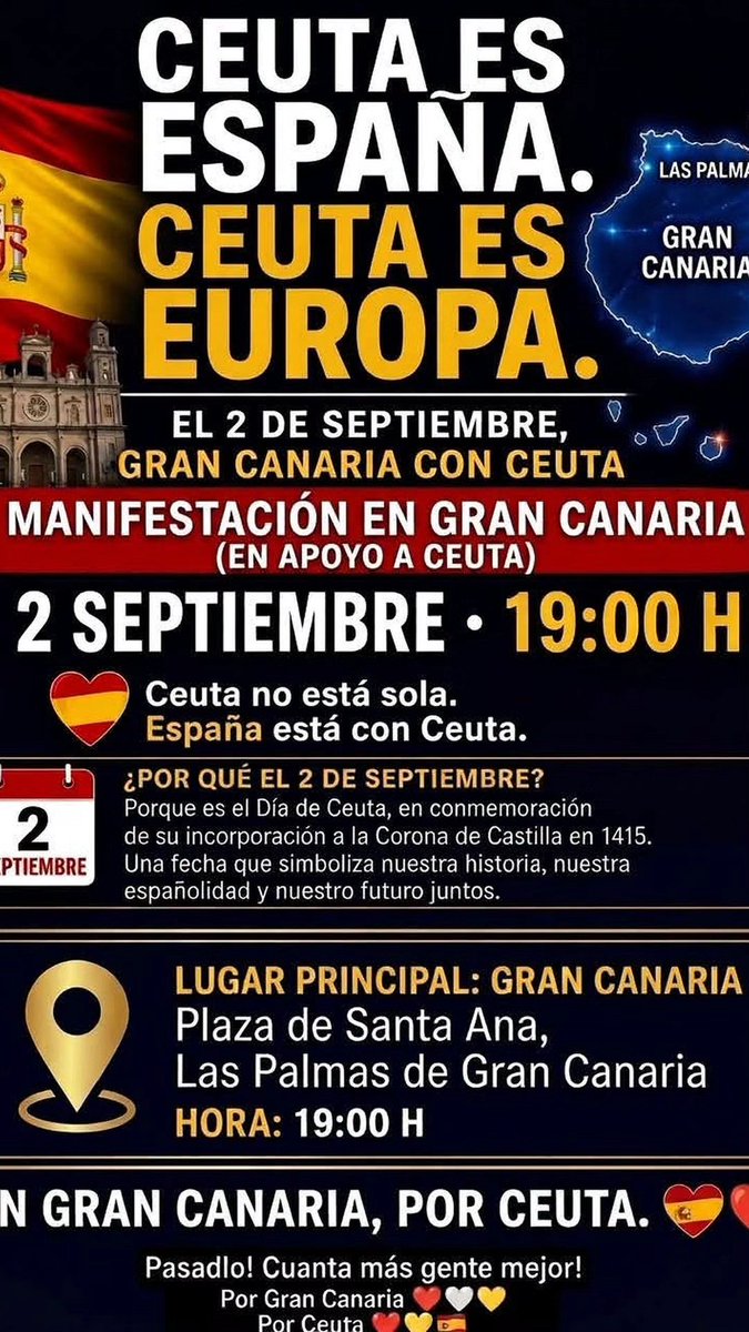 IbanaFalcon's tweet photo. #CeutaEsEspaña #CeutaNoEstáSola #CanariasconCeuta #LasPamasconCeuta https://t.co/Le210Cvdqz