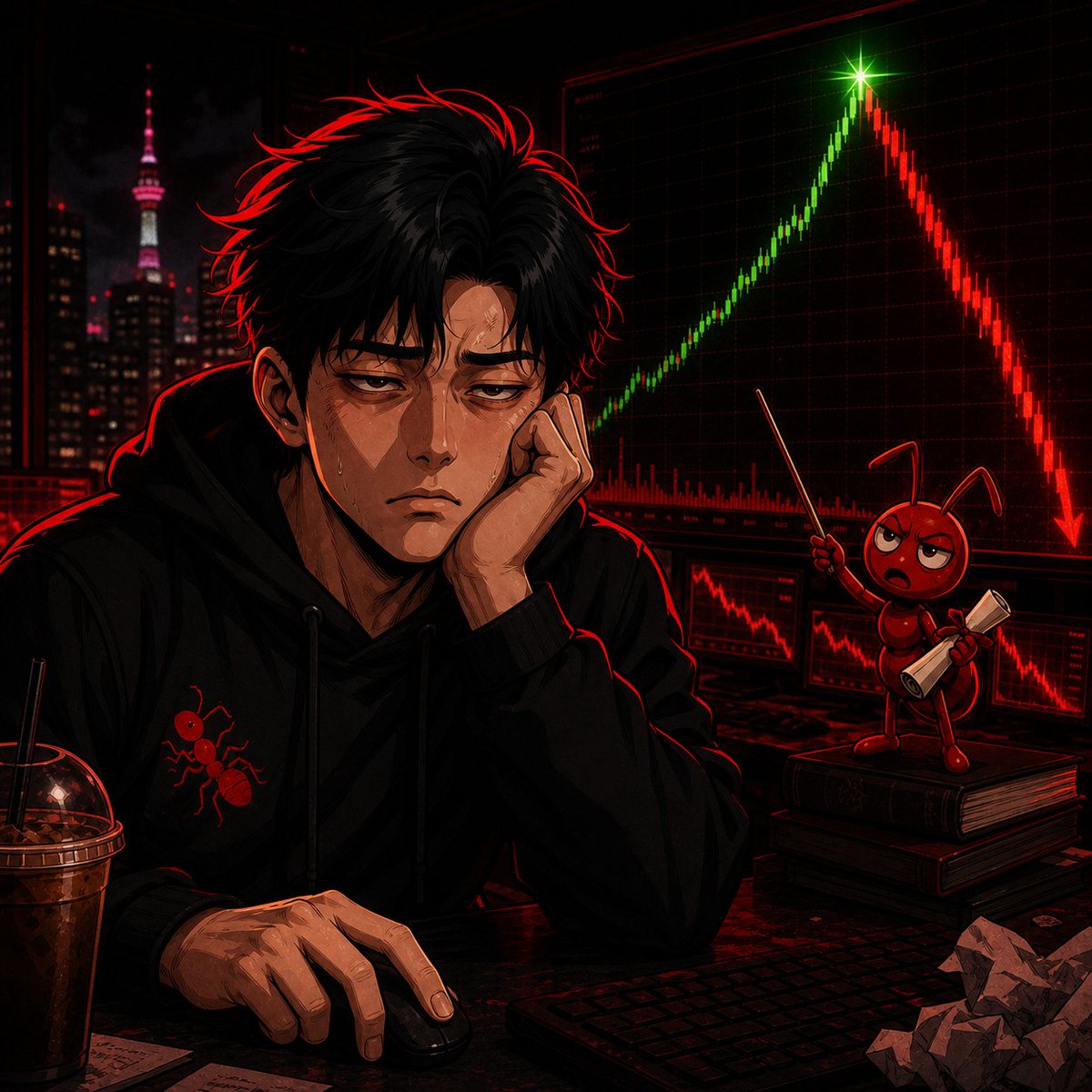 asianxtrader's tweet photo. I bought the breakout.

It became a breakdown.

Ant calls this continuing education. 🐜

What trade humbled you fastest? https://t.co/oIslf8u1DK