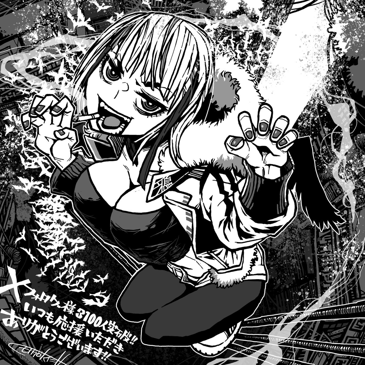 monochro_haiji's tweet photo. #絵柄が好みって人にフォローされたい
ロックとかガールとかモノノケとか好きな絵描きです。よろしくお願いいたします。 https://t.co/f4qrOgLj0j