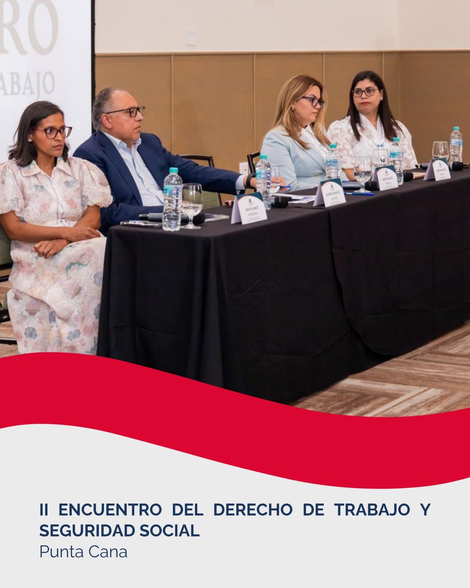 AlburquerqueRD's tweet photo. El pasado 27-29 de agosto, la Asociación Dominicana de Derecho del Trabajo y la Seguridad Social y la Academia Iberoamericana de Derecho del Trabajo y de la Seguridad Social celebraron el II Encuentro del Derecho de Trabajo y Seguridad Social Punta Cana. https://t.co/akFsGor6e5