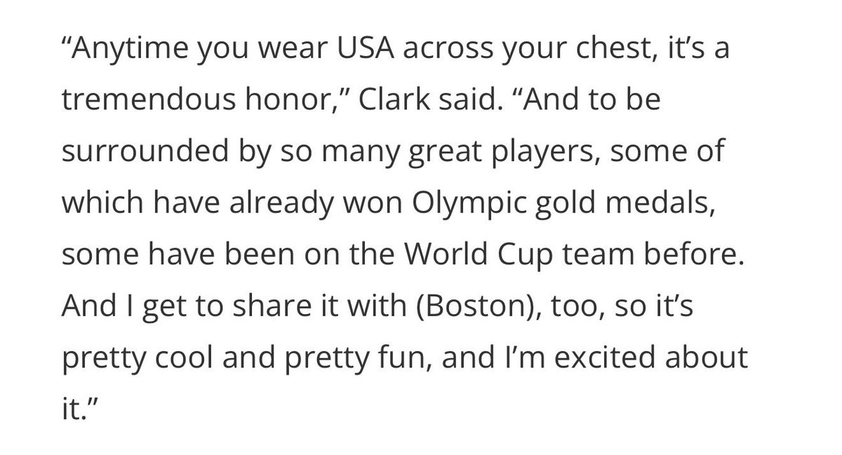 CoachWhiteMuse's tweet photo. Caitlin Clark and Stephanie White quotes about Team USA (From https://t.co/jFdbo9DUqF) https://t.co/v9ijzAUHFE
