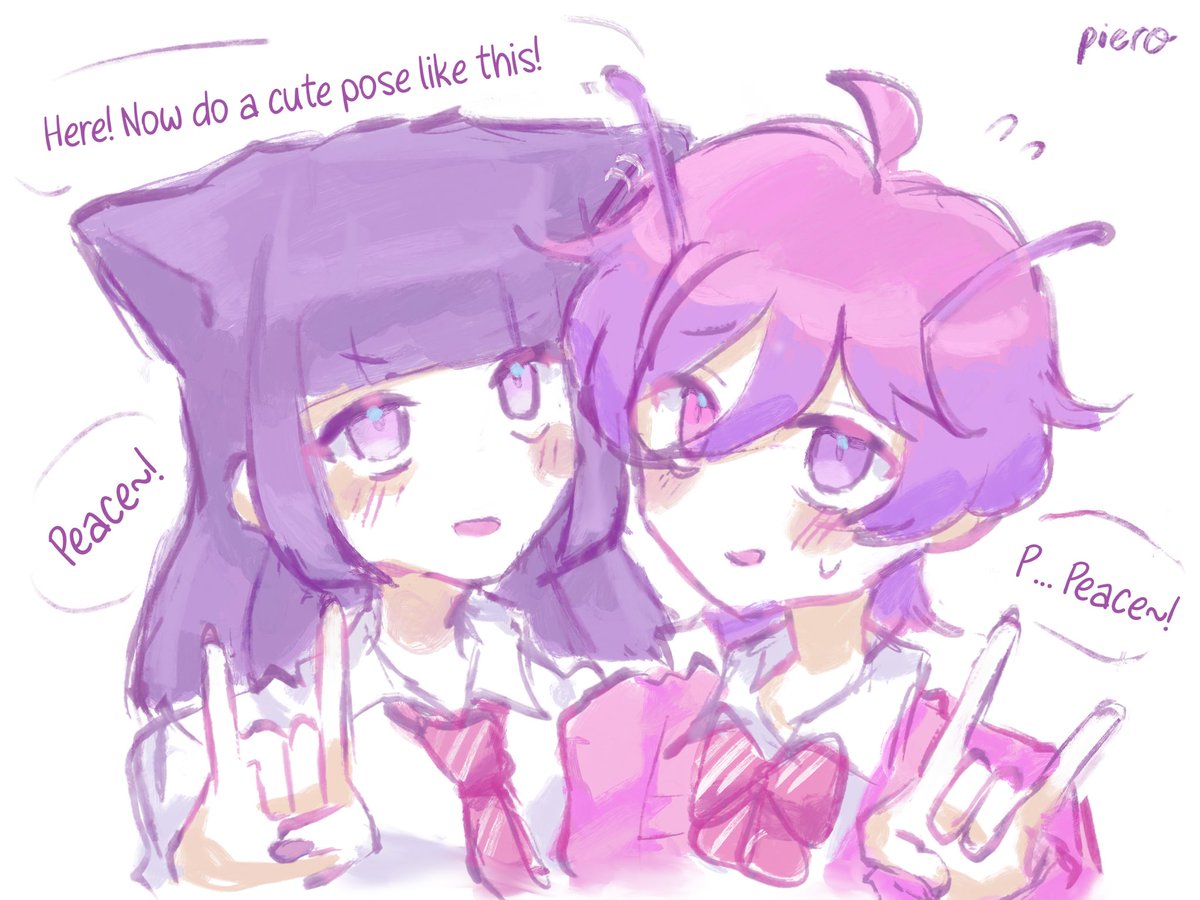 shikipiero's tweet photo. tomi’s lesson in self-expression! 🐈‍⬛🎀👾

the best part about being twins is that you can do stuff like this 🤘

#fnfyukichi #cosmocalamity https://t.co/JPumrFS3WL