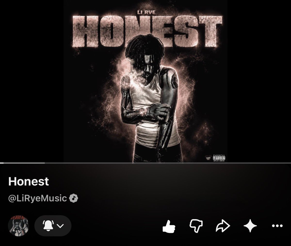 26kVault's tweet photo. LI RYE 

HONEST

OUT NOW🚨 https://t.co/G1CXCPiPlG