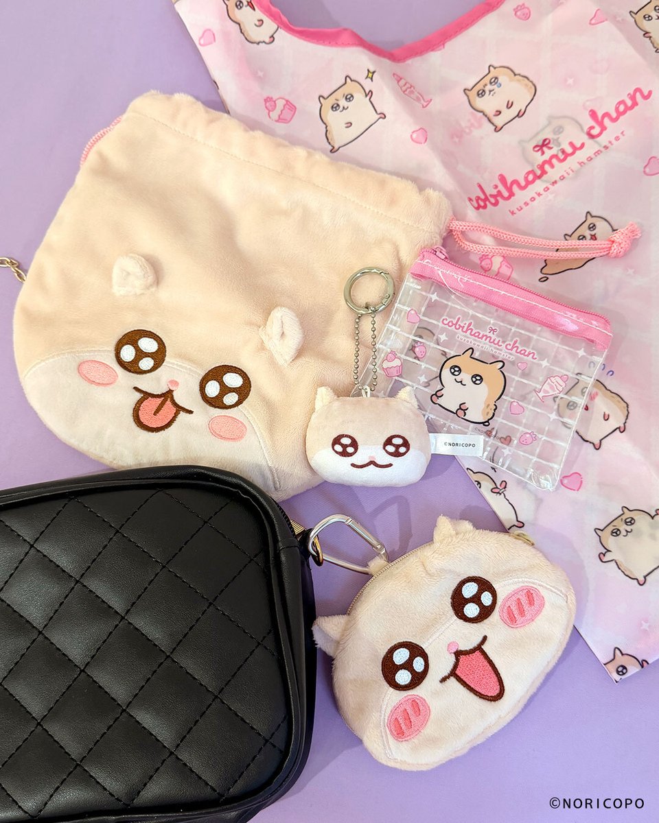 thankyoumart's tweet photo. ⑅°♡꒰先行予約受付中꒱♡°⑅
「#コビハムちゃん」限定アイテム🐹💖

「ふわふわ巾着」や「ダイカットポーチ」、
「ぬいぐるみキーホルダー」まで🎶

合わせて使えばさらにかわいさアップ🥹💞

💗WEB先行予約：好評受付中
💗店頭販売：9月中旬～入荷順次
https://t.co/MiMCKXDLD0 https://t.co/DAHngUdIXV