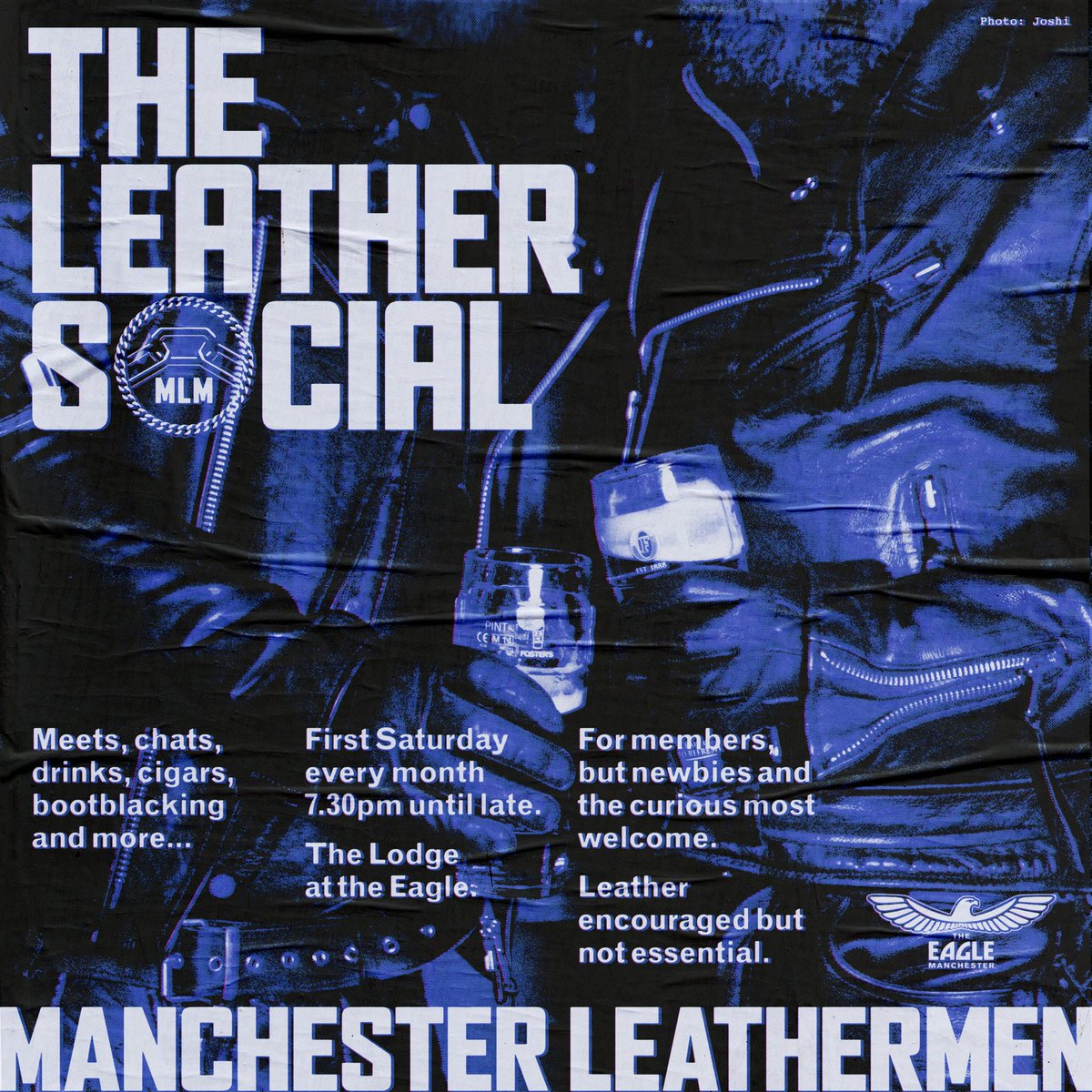 ManLeathermen's tweet photo. Pride is over and we are returning with our normal schedule with our social happening this Saturday! Gear up with us at The Lodge upstairs of @eaglemanchester from 7.30PM 👨🏻‍✈️ https://t.co/YDGZQg9LYy