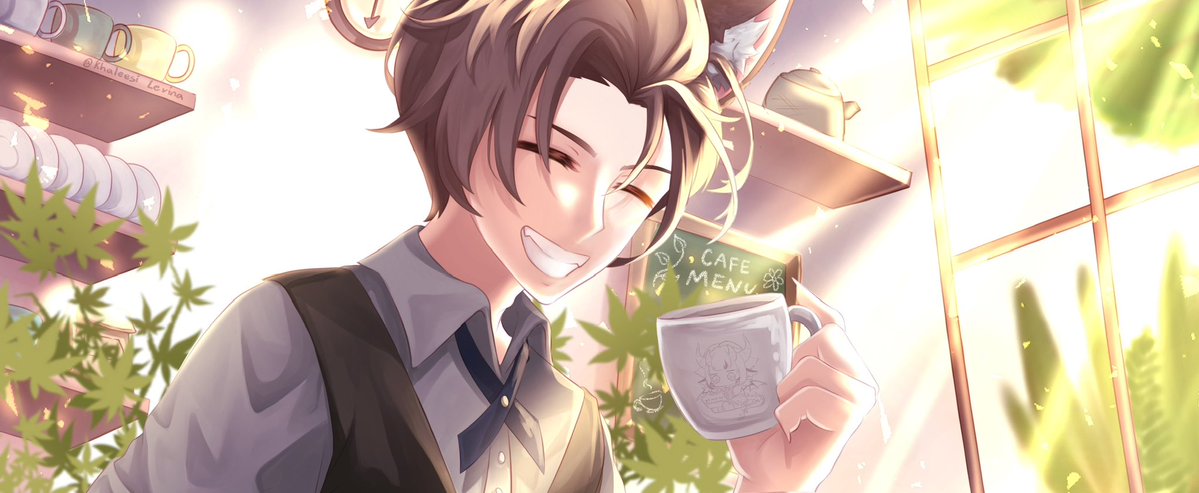 wulfderstark's tweet photo. This simply one hell of a wolf butler is curious!!! ☕️🐺 https://t.co/1nTrJFsJSJ