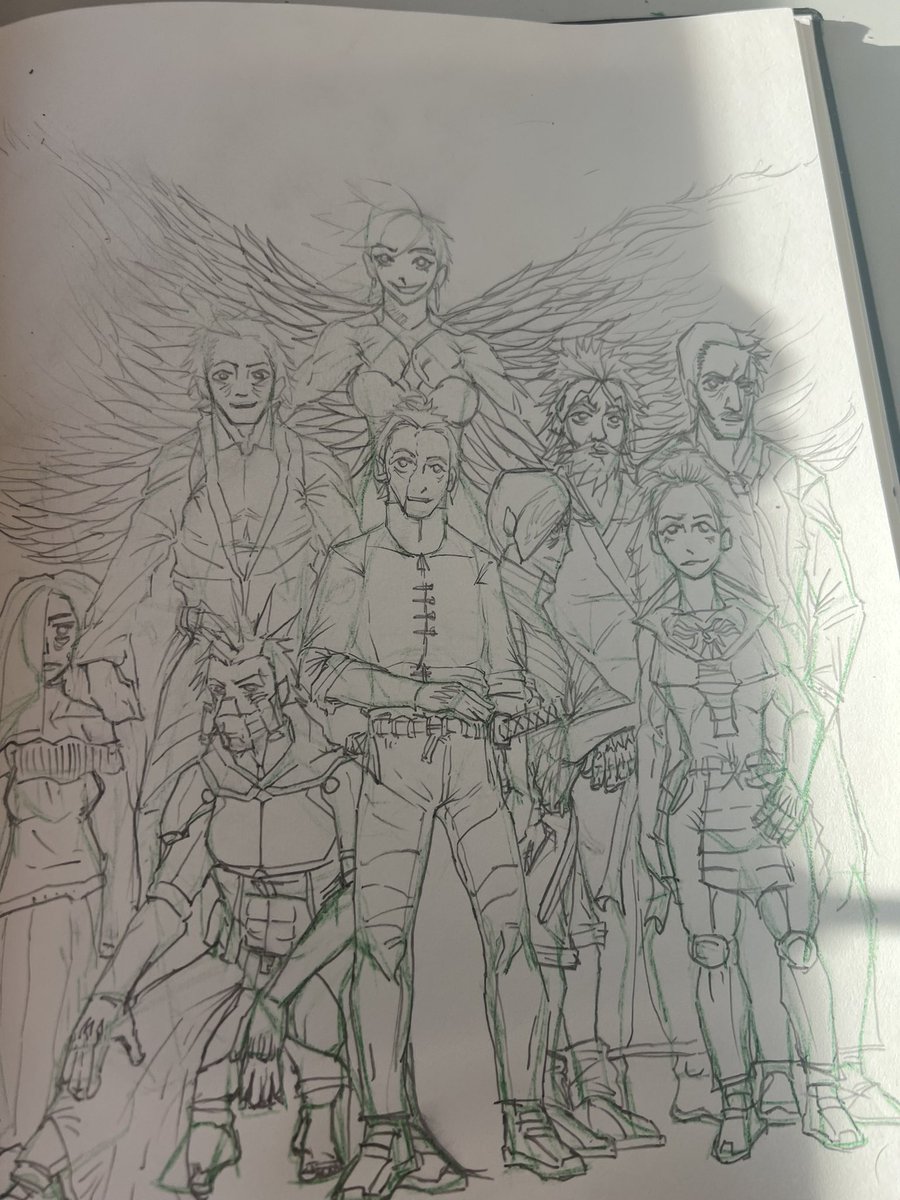 MattyJammyDavvy's tweet photo. WIP (all ocs from my manga) https://t.co/U0ncJWaeMp