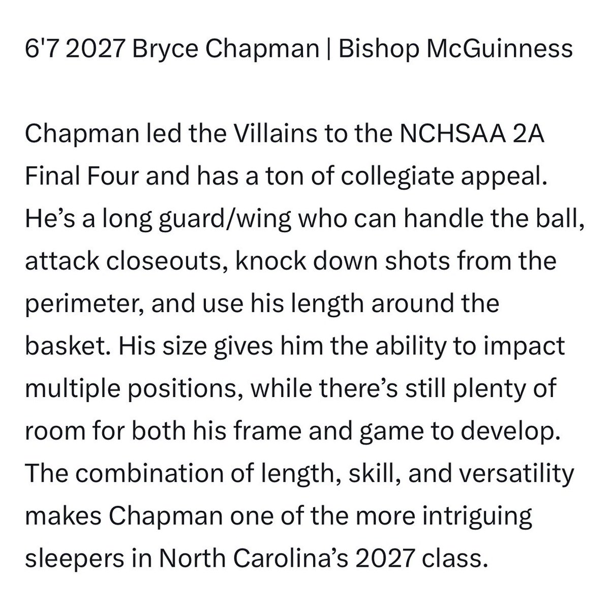 Brycehoops21's tweet photo. Thank you for the mention @mrabadanribeiro !
@Prep_Hype @AscensionBball @VillainsMBB @VillainsCoach https://t.co/7ZWzHArGDP