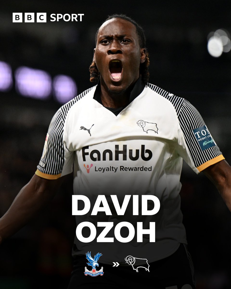 BBCDerbySport's tweet photo. Derby County have completed the signing of midfielder David Ozoh from Crystal Palace on a five-year deal for a fee BBC Derby Sport understands to be around £4 million.

The 21-year-old spent two seasons on loan with the Rams and now joins the club on a permanent deal.

#DCFC https://t.co/Ax0SQopEa8