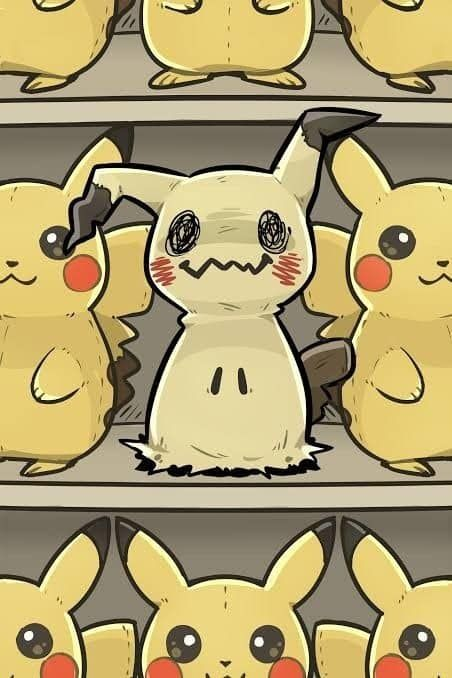 MimikyuSolana's tweet photo. Surrounded by Pikachus, still impossible to ignore. That’s the whole thesis. $MIMIKYU https://t.co/Ud3YUHlqwO