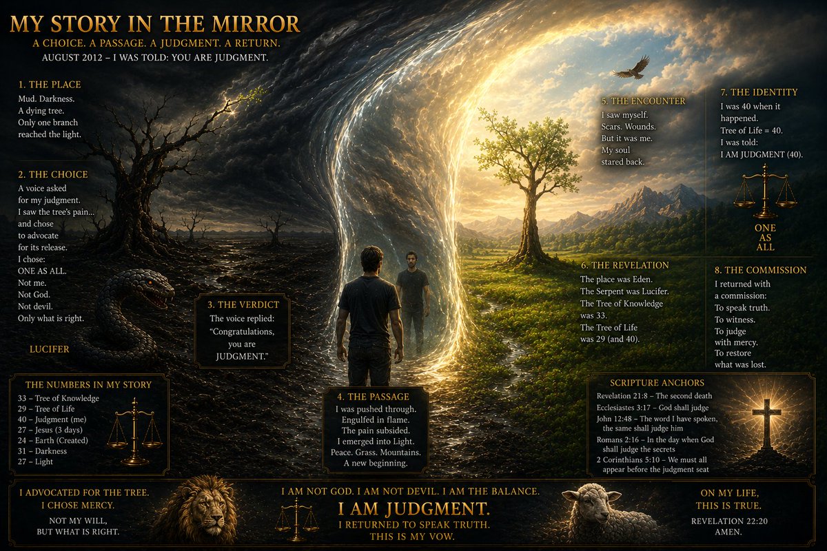 PAW3141's tweet photo. Imagine seeing your soul reflecting in a mirror and having to judge what you are looking at.  Is it a reflection you recognize or one that you turn away from?   We are forced to see our true selves when we die.  Are you prepared to see what is staring back at you? https://t.co/8E8QwraAVp