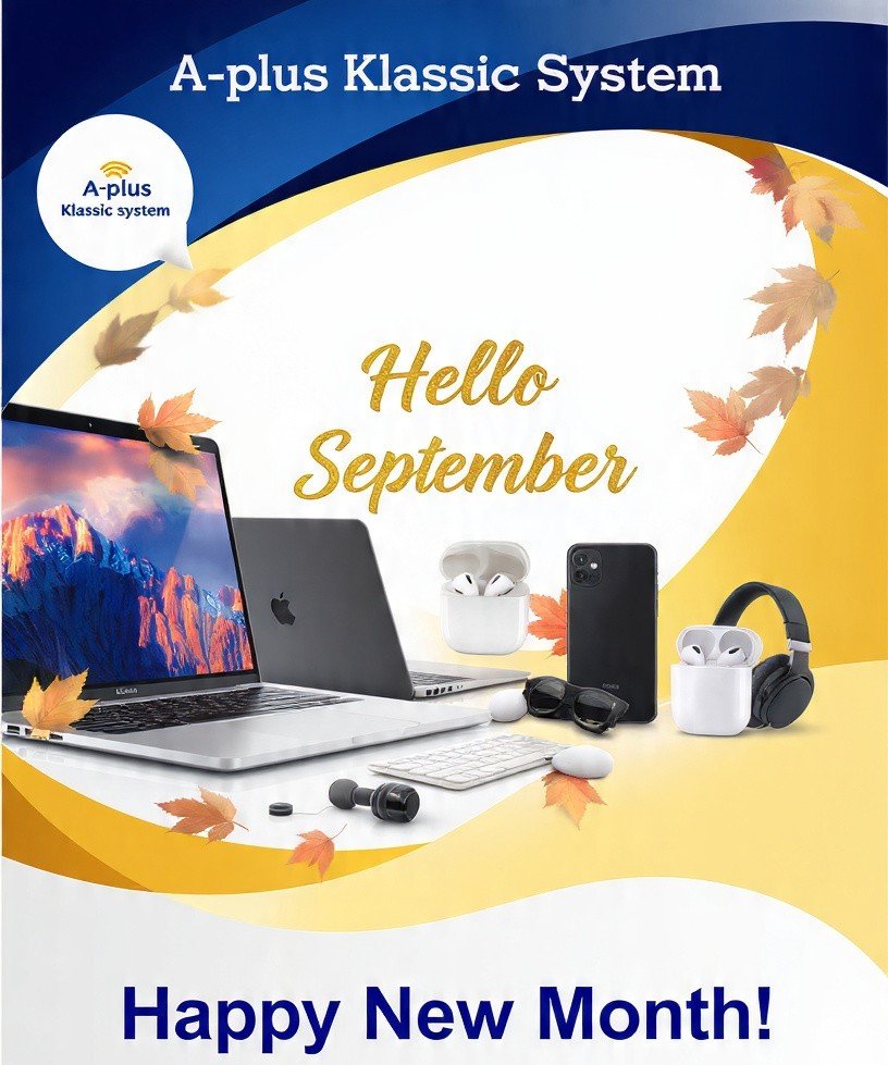 A_plusKSystem's tweet photo. To All our Customers, We are saying Welcome to September. We Appreciate your Patronage.
For Sale of Computer, Software License, IT Support and Repair Service
Location - University of Ibadan https://t.co/uE2H3tM8Nl