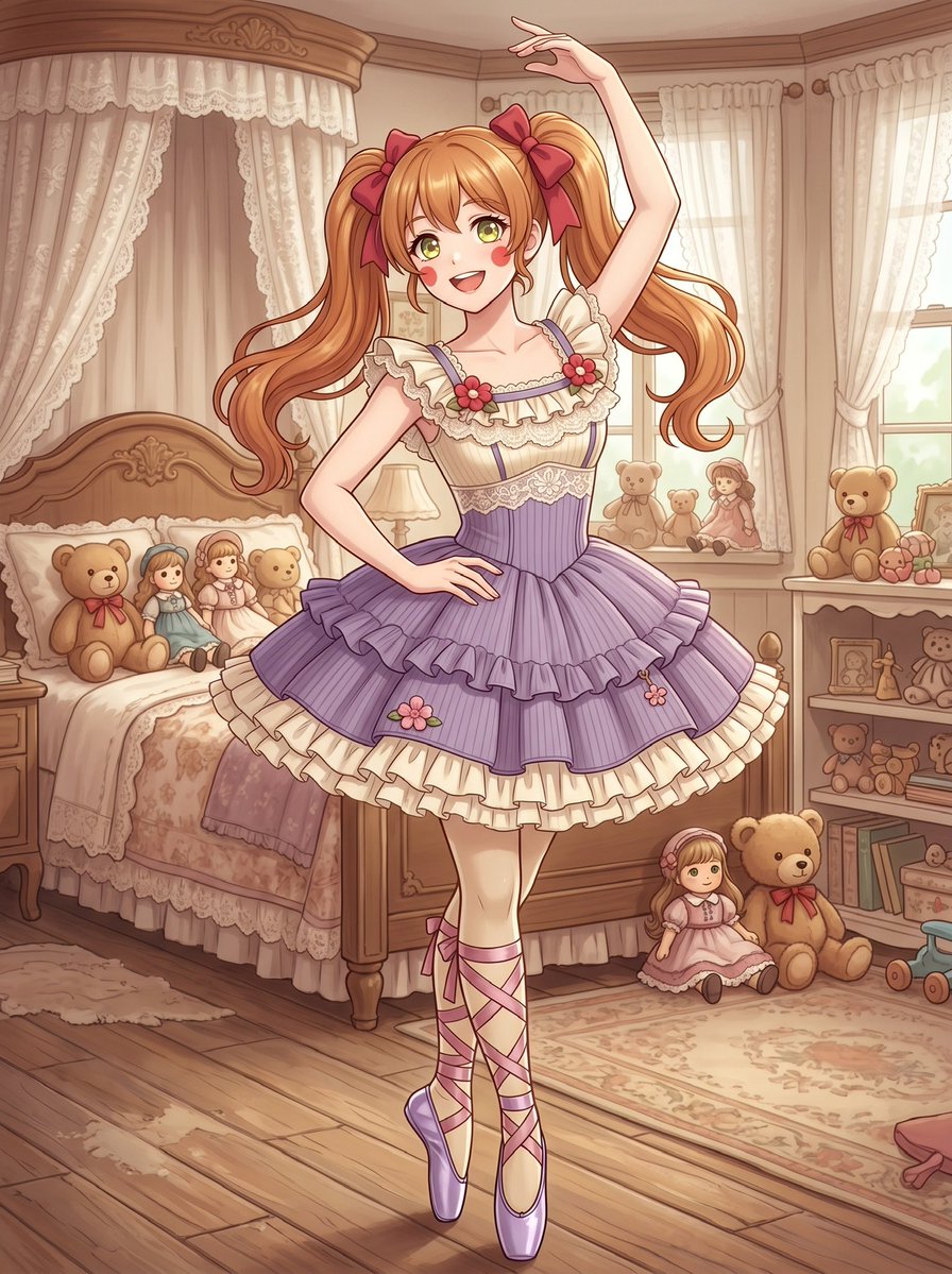 jagger_gt's tweet photo. She hasn’t had the chance until now, but Catherine likes to show off one of her latest cream & lavender dress she’d got from #Alice_Clothing_Store , dancing happily in her room.

#Catherine #livingballetdoll #生きているバレエ人形 #OC #ballerina #バレリーナ #tutu #チュチュ #ballet #バレエ #AliceClothingStore @AliceLavli