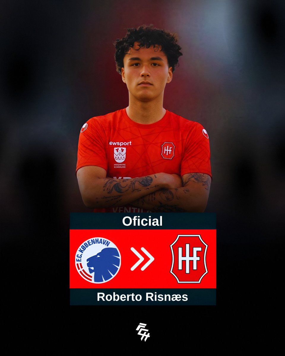 chilenosyoung's tweet photo. 📌 ¡ROBERTO RISNÆS ESCRIBANO, NUEVO JUGADOR DEL HVIDOVRE IF! 😍👏✈️💰🇩🇰

El delantero Roberto Risnæs Escribano (2007 | 19) dejó Copenhagen en condición libre y fue oficializado como nuevo refuerzo de Hvidovre IF de la segunda división de Dinamarca hasta junio del 2028. ✅ https://t.co/IPMVzBsUnG