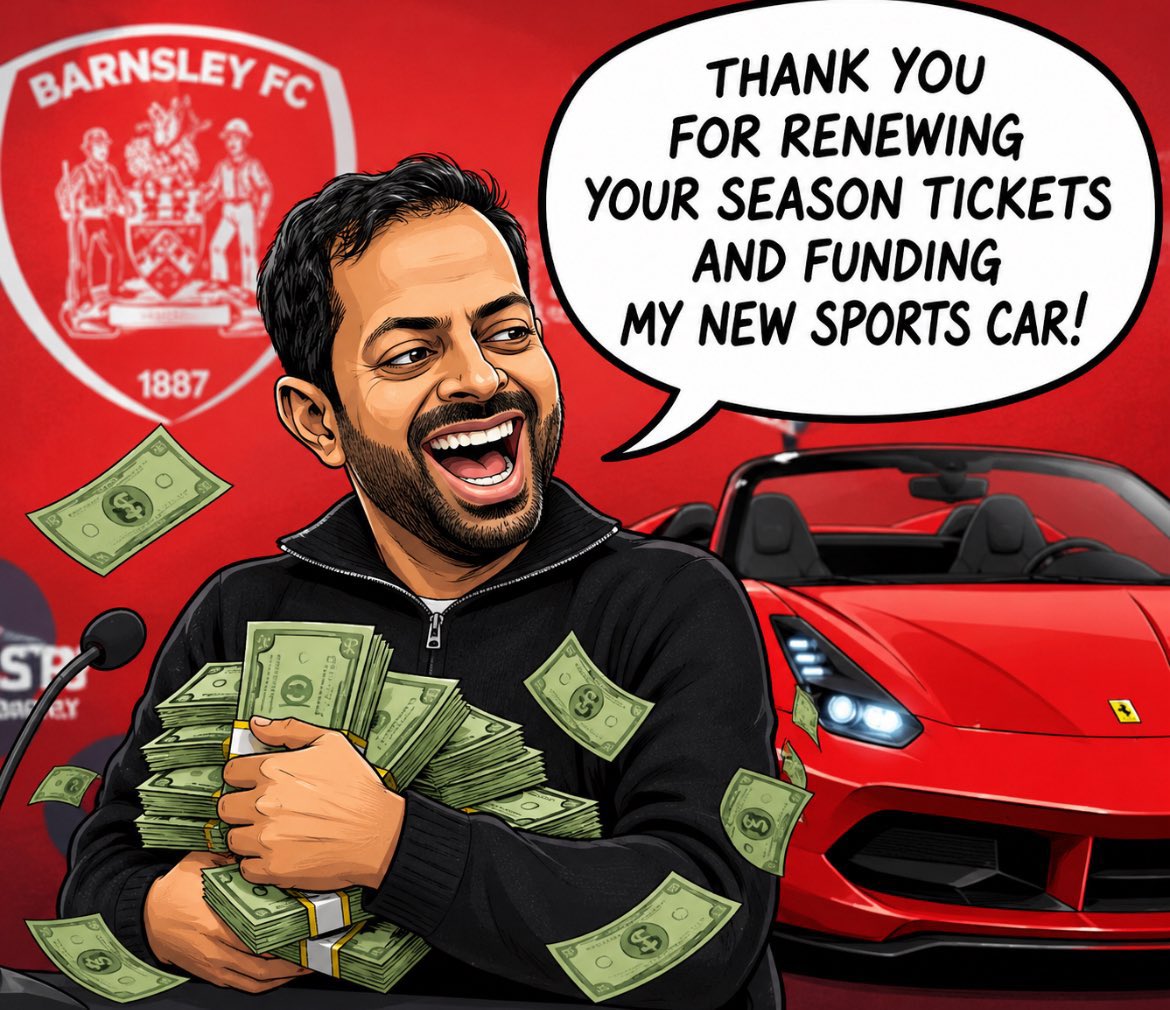 JanBalzack's tweet photo. Seems like the fan base are high on pure copium tonight.
Orient win has papered over the cracks big time!

2/10 window—shambolic! No quality striker, no depth, and best player wants to leave.

Keep clapping and funding for Crook Neerav… 
#BarnsleyFC #HappyClapping https://t.co/uXgzVYKXTQ